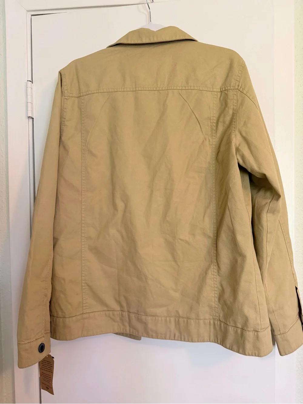 NWT Eight Bells Utility Chore Trucker Jacket - Men's Small (Tan/Khaki)